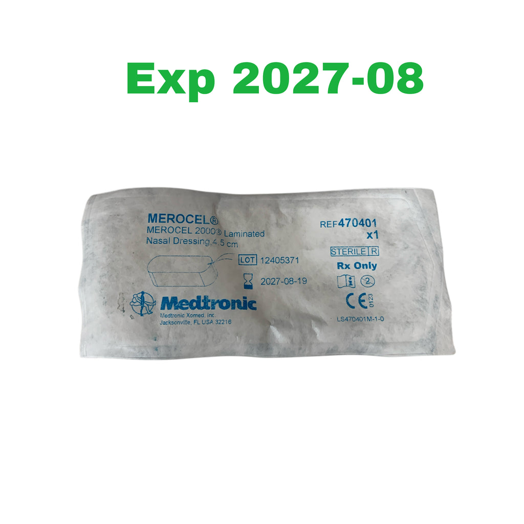 MEDTRONIC REF 470401 Merocel 2000 Laminated Nasal Dressing 4.5 cm, Exp. 2027/08