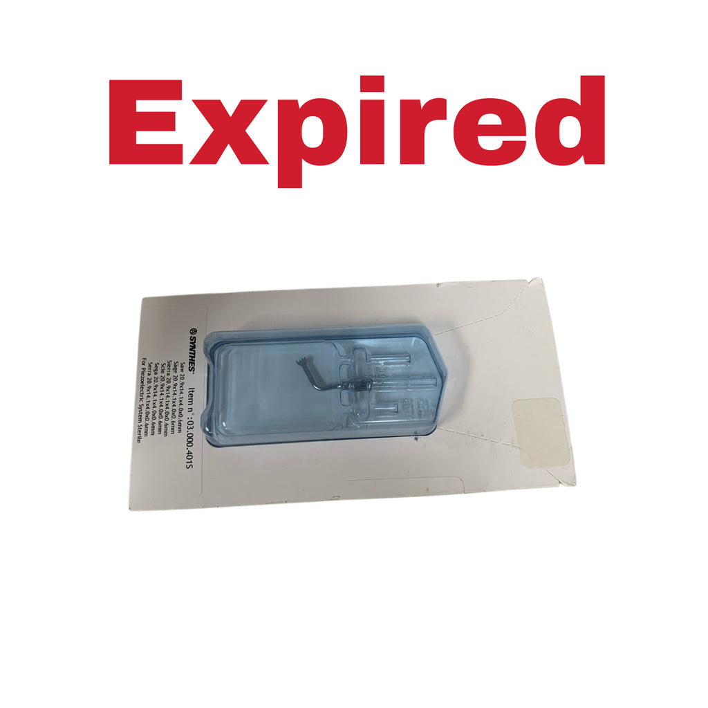 SYNTHES 03.000.401.98S SAW 20.9X14.1X4.0X0.6MM FOR PIEZOELECTRIC SYSTEM STERILE EXP 2025 05
