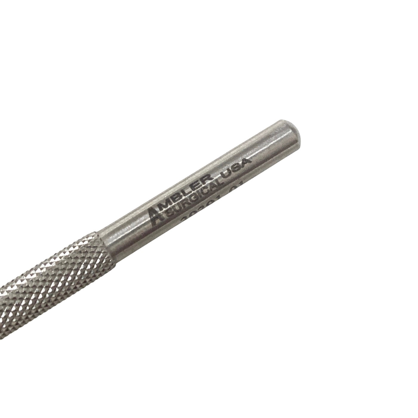 AMBLER REF 6843E Slade femtosecond laser spatula 4 1/2'', vaulted shaft, 22.0mm from bend to tip