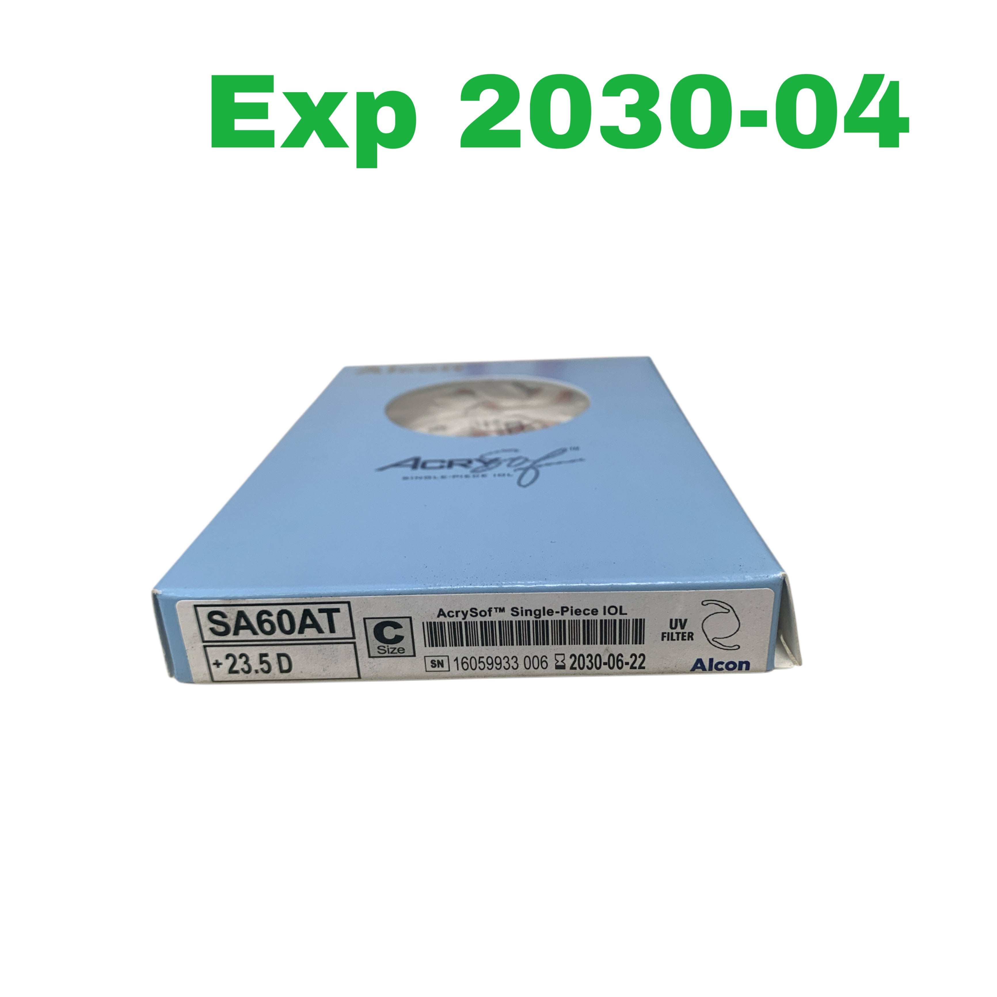 ALCON SA60AT +23.5 D, C Size ,AcrySof™ Single-Piece IOL EXP 2030-06