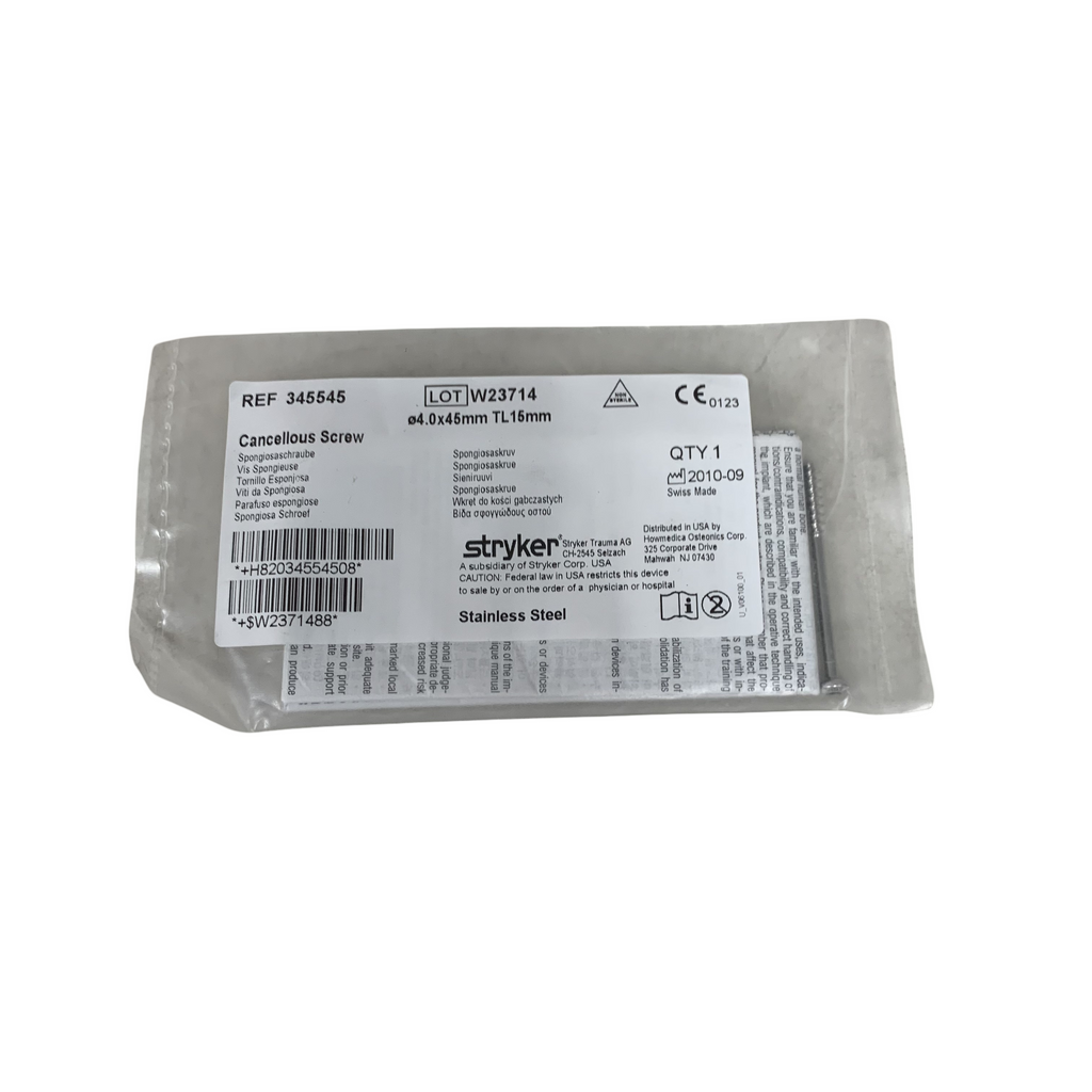 STRYKER 345545 Cancellous Screw 4.0x45mm TL15mm