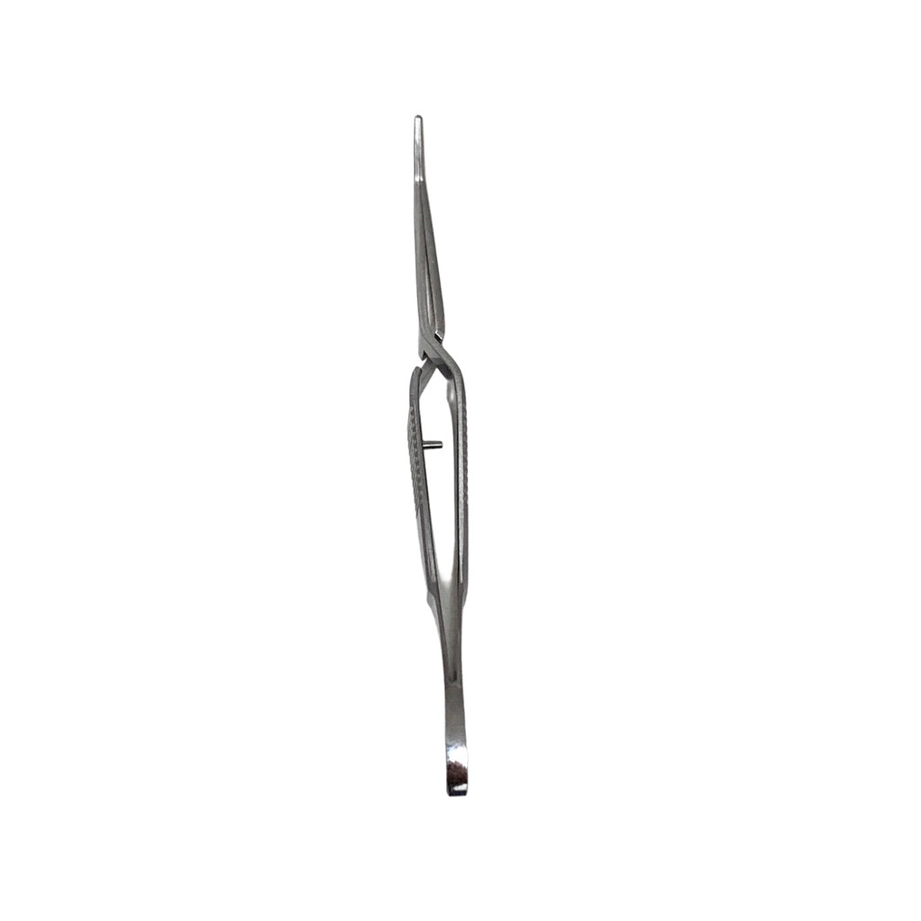 AMBLER REF 2557E Scleral plug forceps 4 1/8'',vaulted shafts, 3.5mm jaw spread