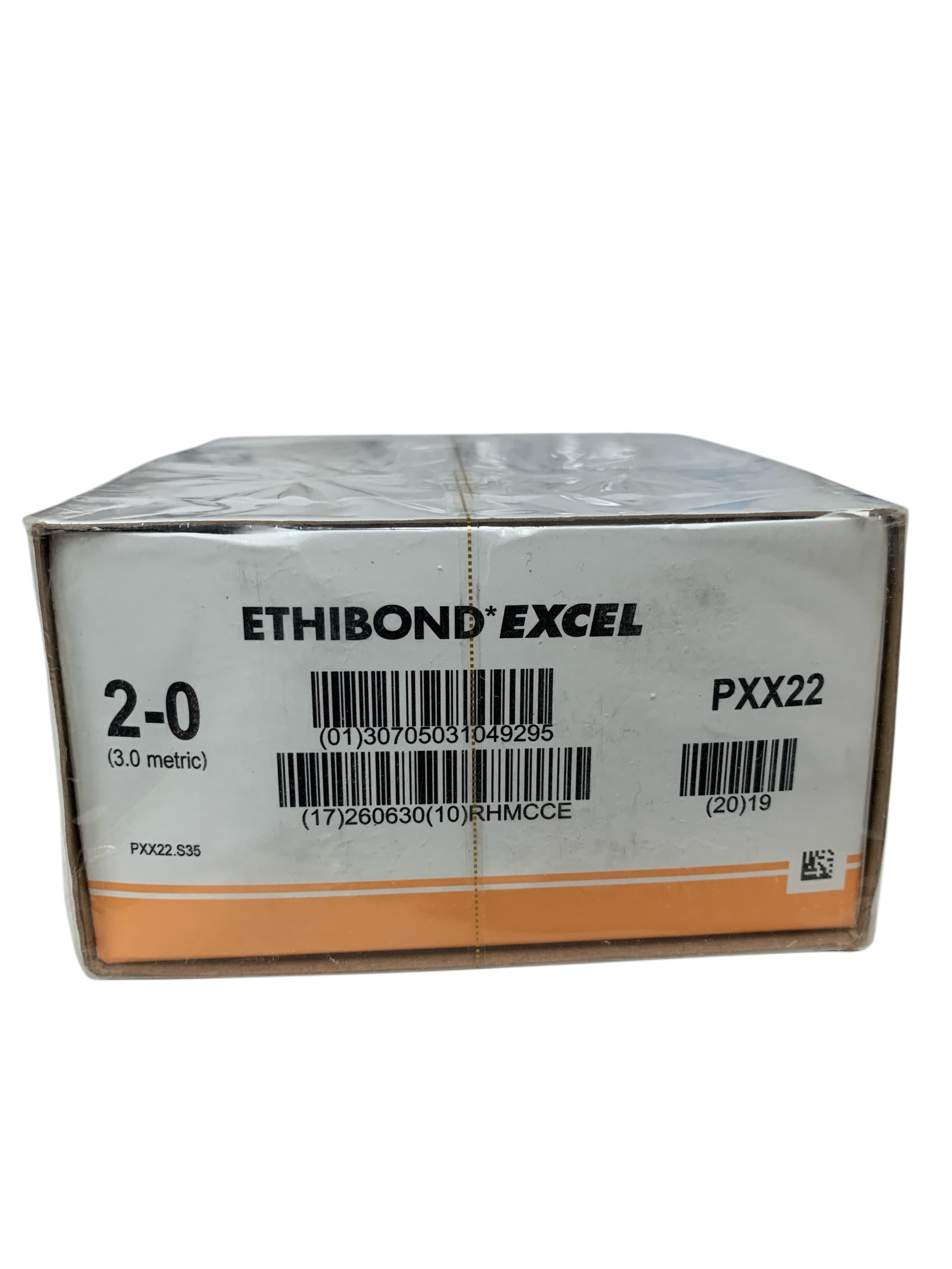 ETHICON REF PXX22 Ethibond Excel 2-0 Polyester Suture 30" 75cm V-4 Box of 12, Exp.2026/06