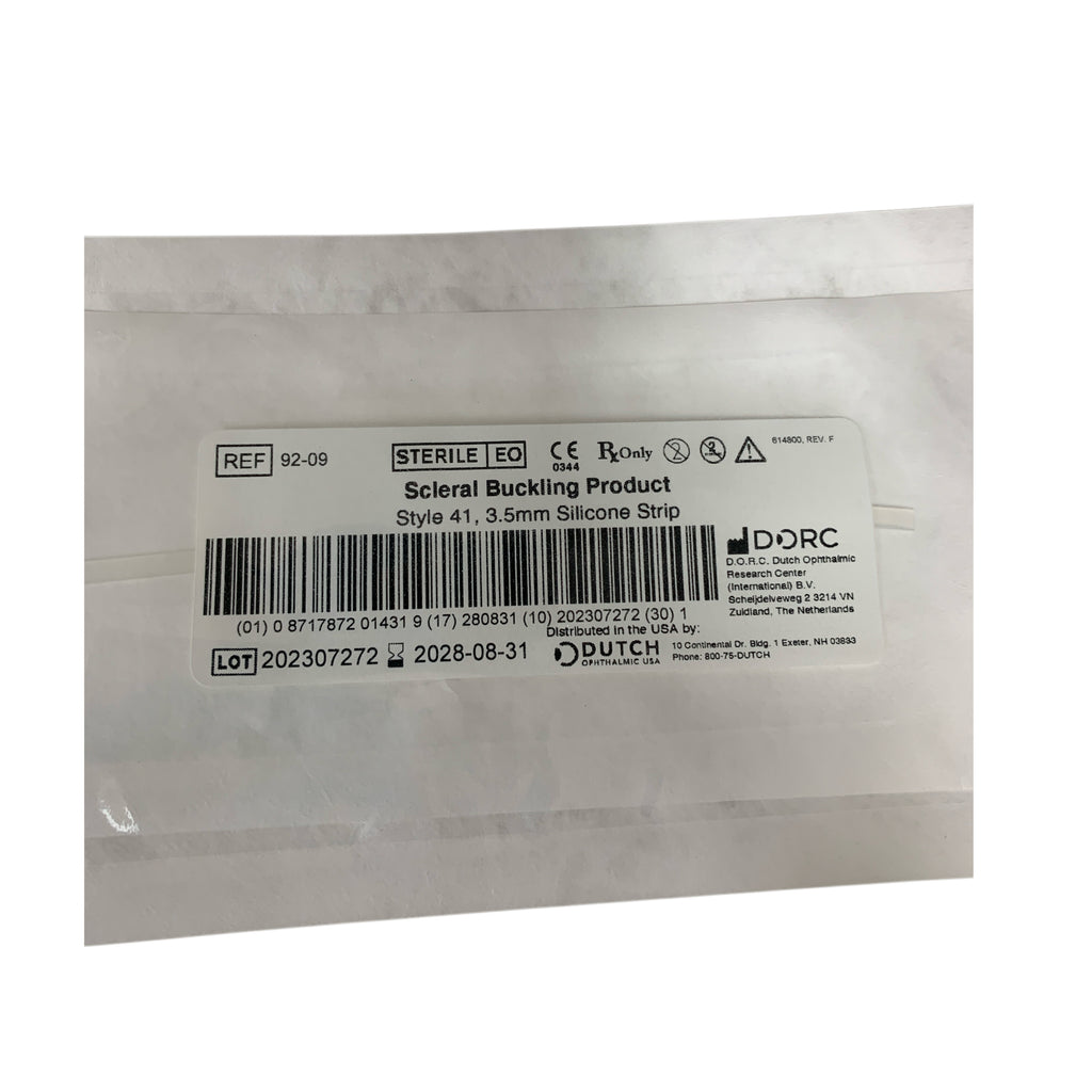 DORC REF 92-09 Scleral Buckling Product Style 41 3.5mm Silicone Strip, Exp.2028/08