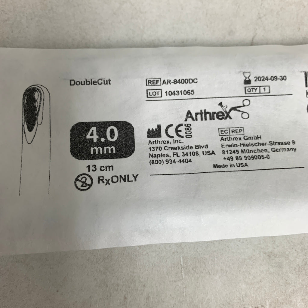 ARTHREX REF AR-8400DC DoubleCut 4.0 mm 13 cm, EXP 2024-09