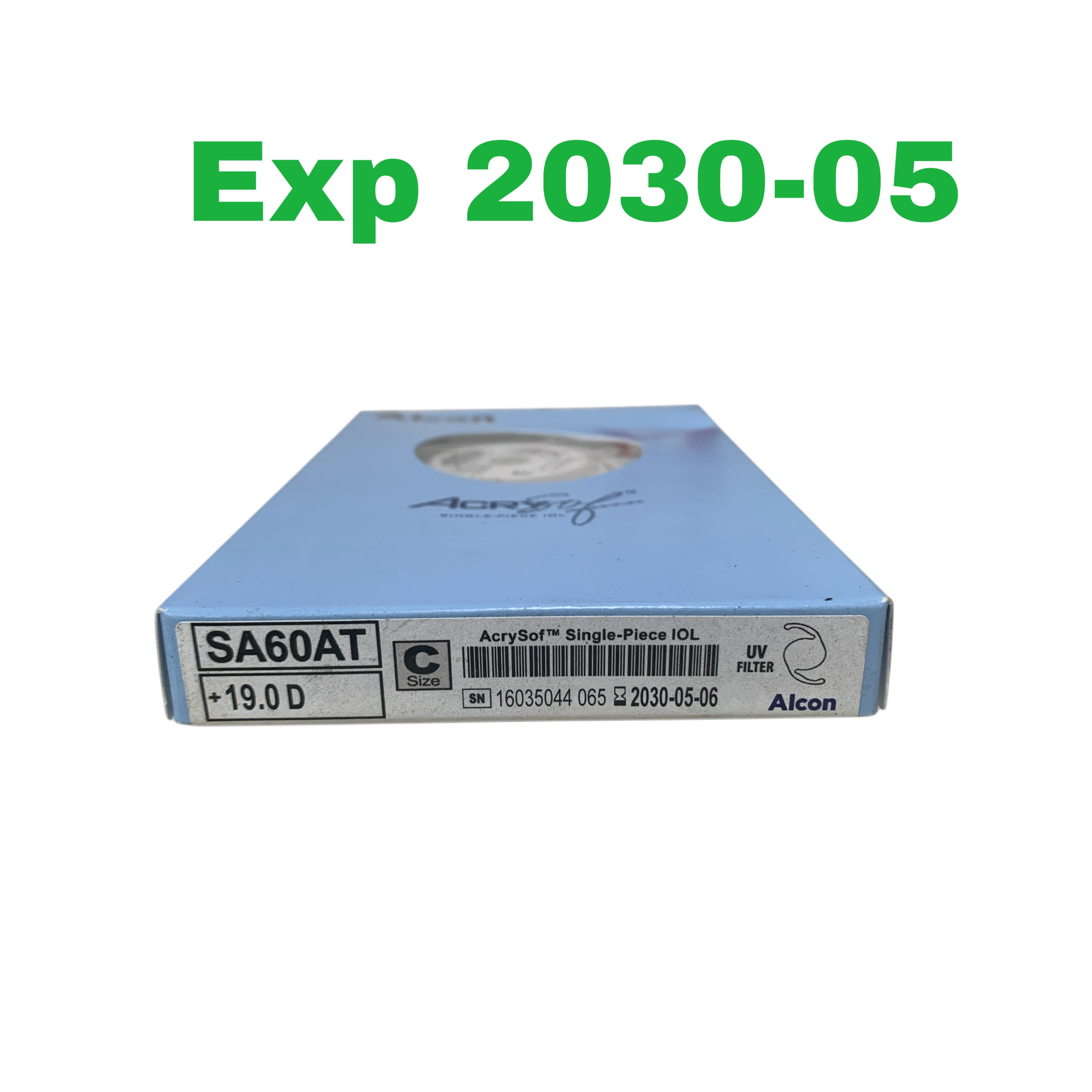 For Sale ALCON SA60AT + 19.0 D, C Size ,AcrySof™ Single-Piece IOL EXP 2030-05
