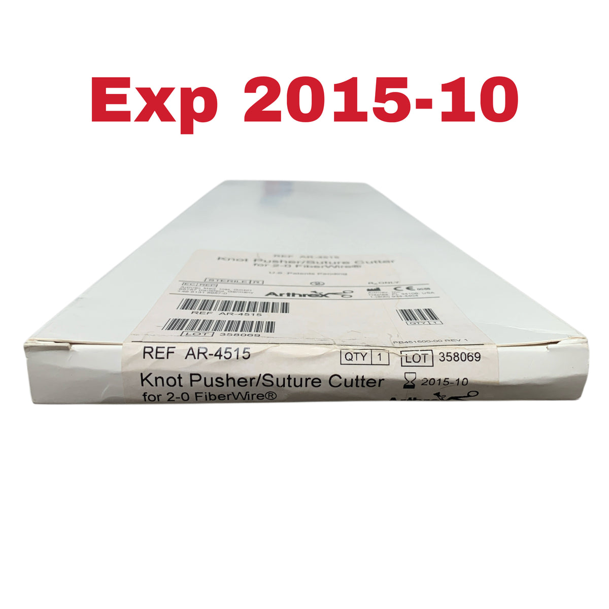 ARTHREX AR-4515 Knot Pusher Suture Cutter for 2-0 FiberWire EXP 2015 10