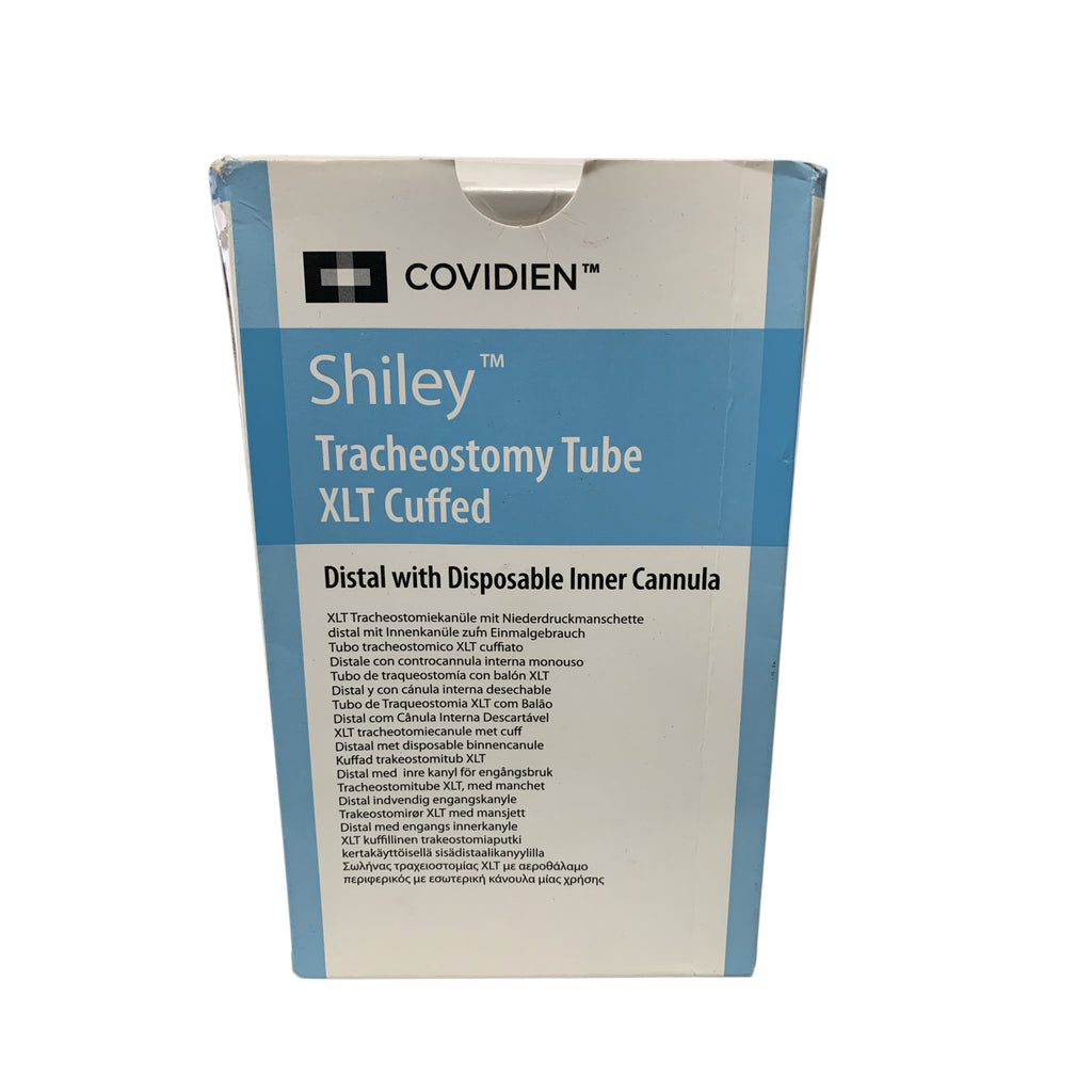 COVIDIEN REF 70XLTCD Shiley Tracheostomy Tube XLT Cuffed Distal with Disposable Inner Cannula 7.0mm I.D., Exp.2028/05