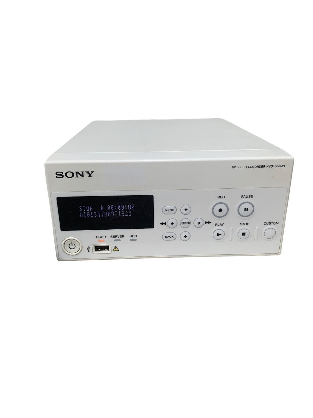 SONY HVO-500MD HD Medical Video Recorder with AC-80MD Power Adapter
