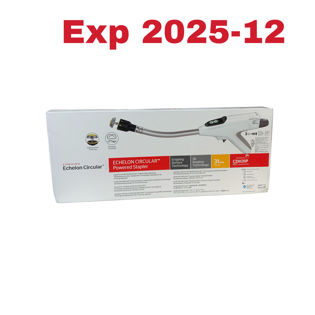 ETHICON CDH31P Echelon Circular Powered Stapler Gripping Surface Technology 3D Stapling Technology 31mm EXP 2025 12