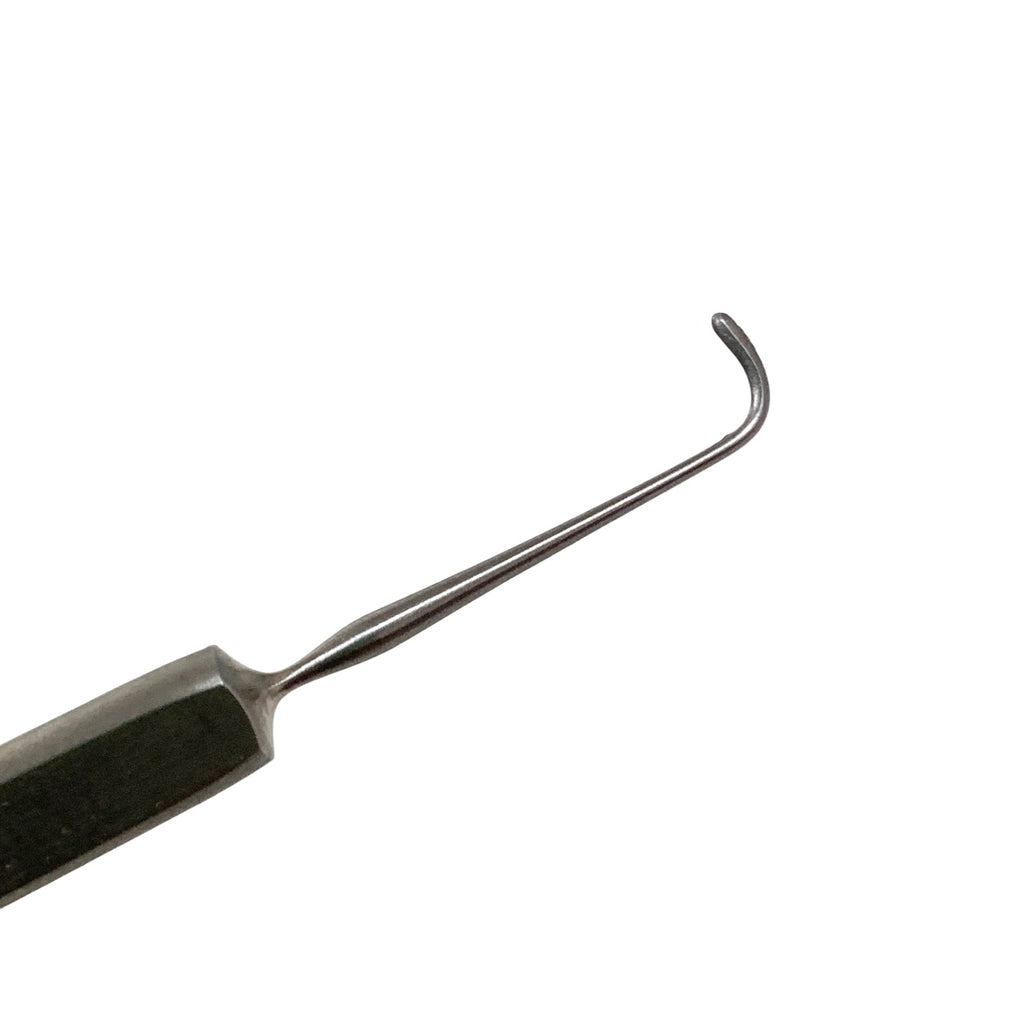 AMBLER REF 3675E Stevens tenotomy hook 4 3/4'',curved, 6.0mm blunt hook, flat handle