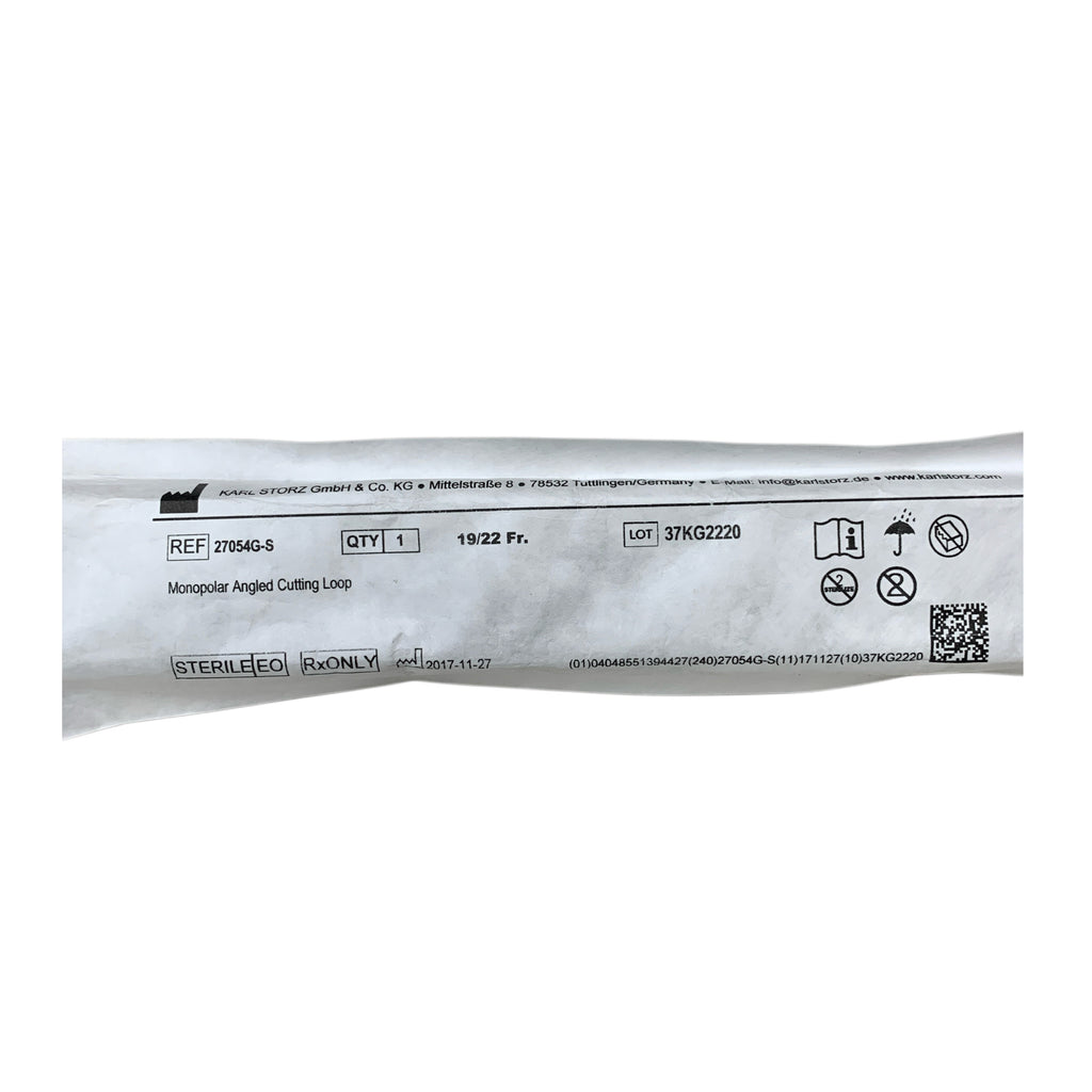 KARL STORZ REF 27054G-S Monopolar Angled Cutting Loop 19/22 Fr