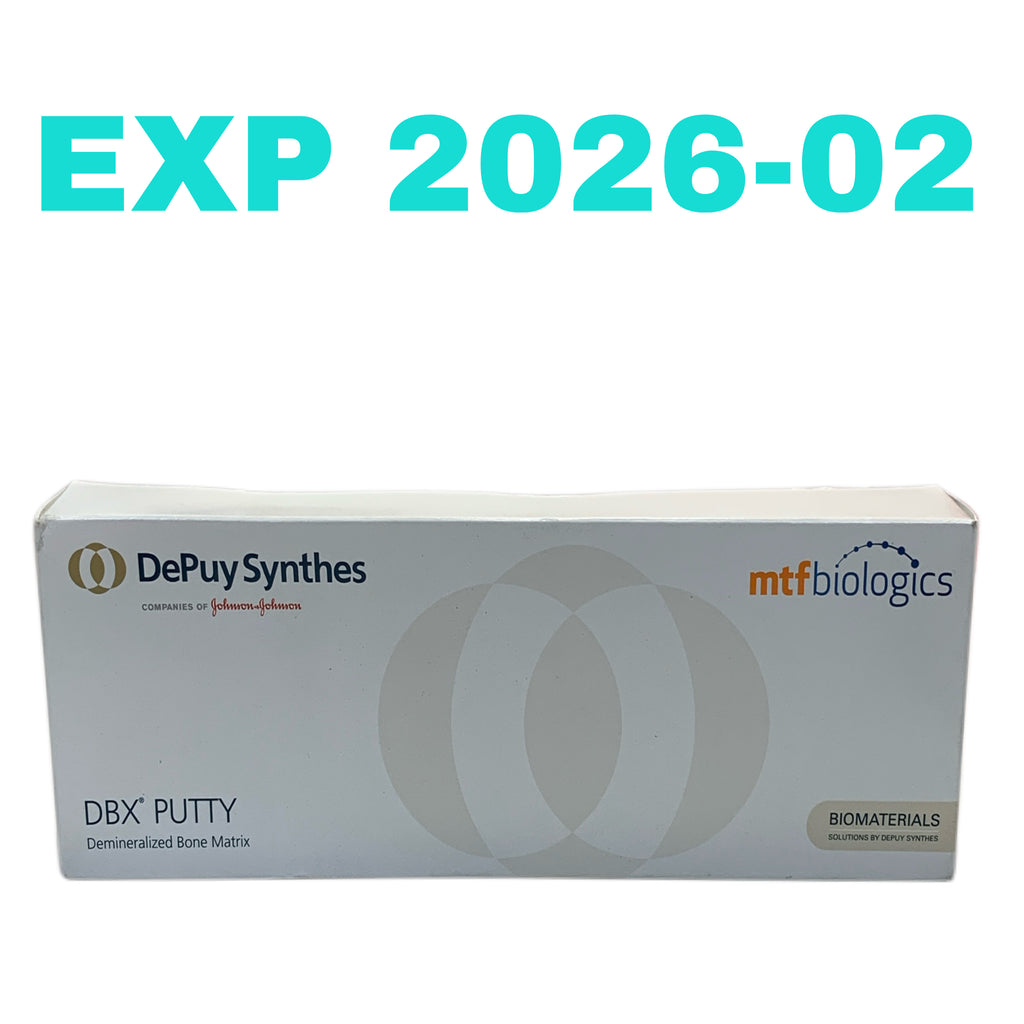 DEPUY SYNTHES REF 038100 DBX Putty Demineralized Bone Matrix 10cc MTF Biologics, Exp. 2026-02