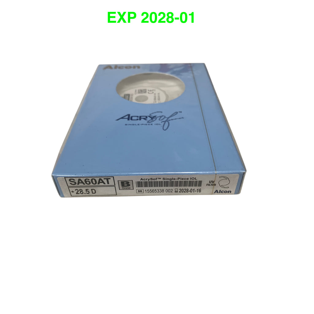 ALCON SA60AT +28.5 D, B Size ,AcrySof Single-Piece IOL EXP 2028-01