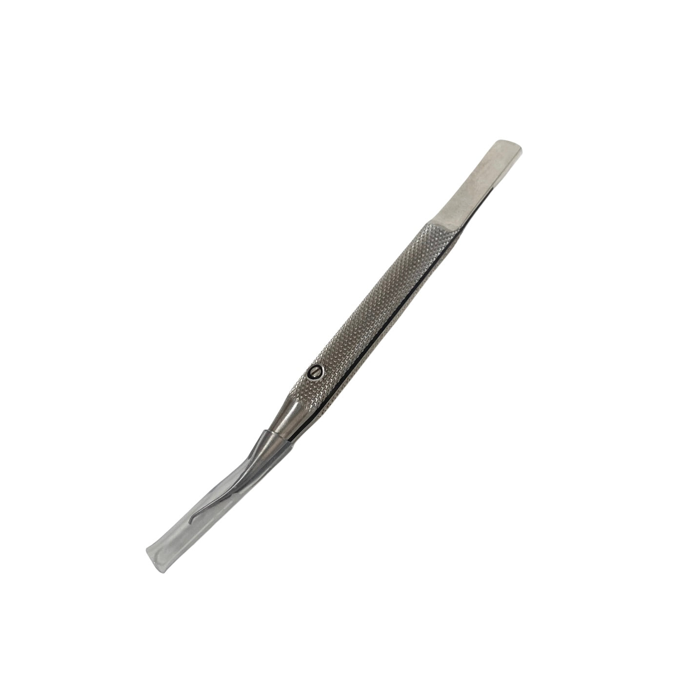 AMBLER REF 2342E McPherson corneal suturing forceps 3 3/8'',straight shafts, 1x2 teeth, 5.0mm tying platforms, narrow flat handle