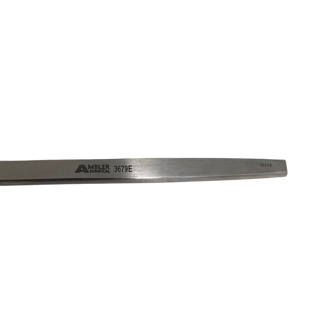 AMBLER REF 3679E Gass retinal detachment hook 5 5/8'',flattened 13.0mm Graefe-type hook end with 1.5mm oval hole, flat handle