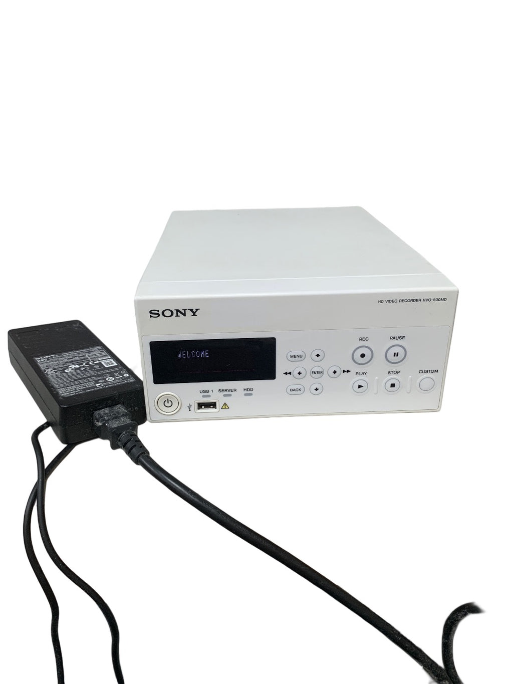 SONY HVO-500MD HD Medical Video Recorder with AC-80MD Power Adapter