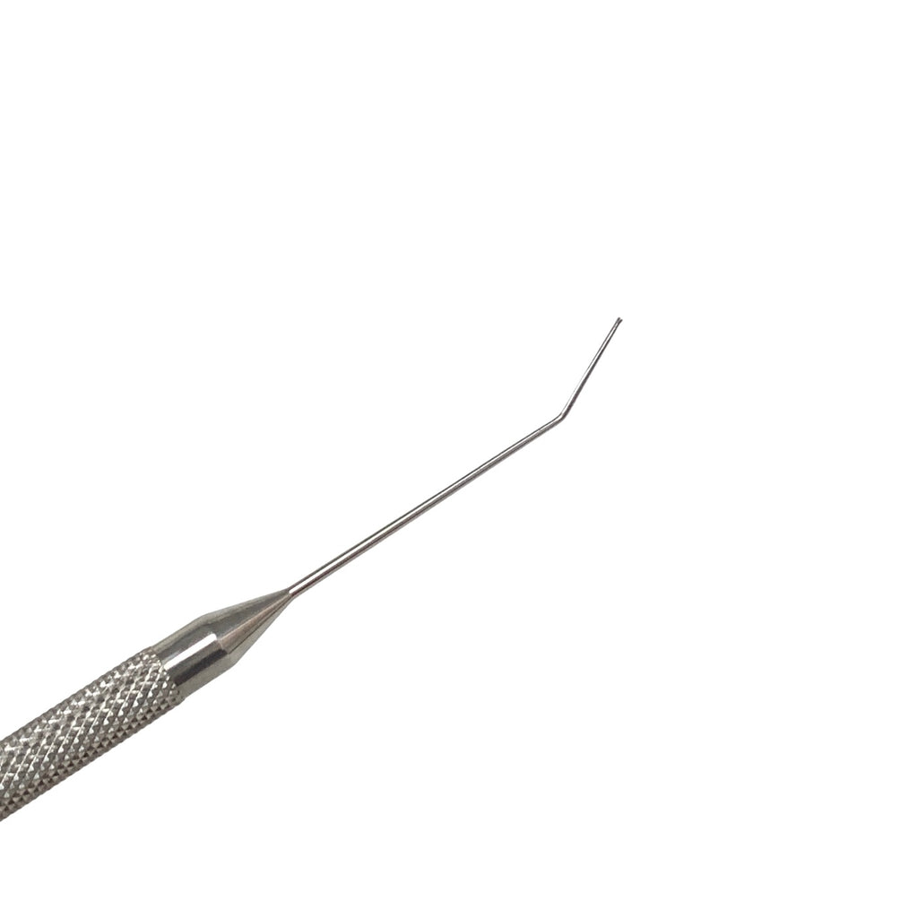 AMBLER REF 3285E Bechert nucleus rotator 4 7/8'',angled shaft, 7.0mm from bend to tip, horizontal y-shaped rotator tip, round handle