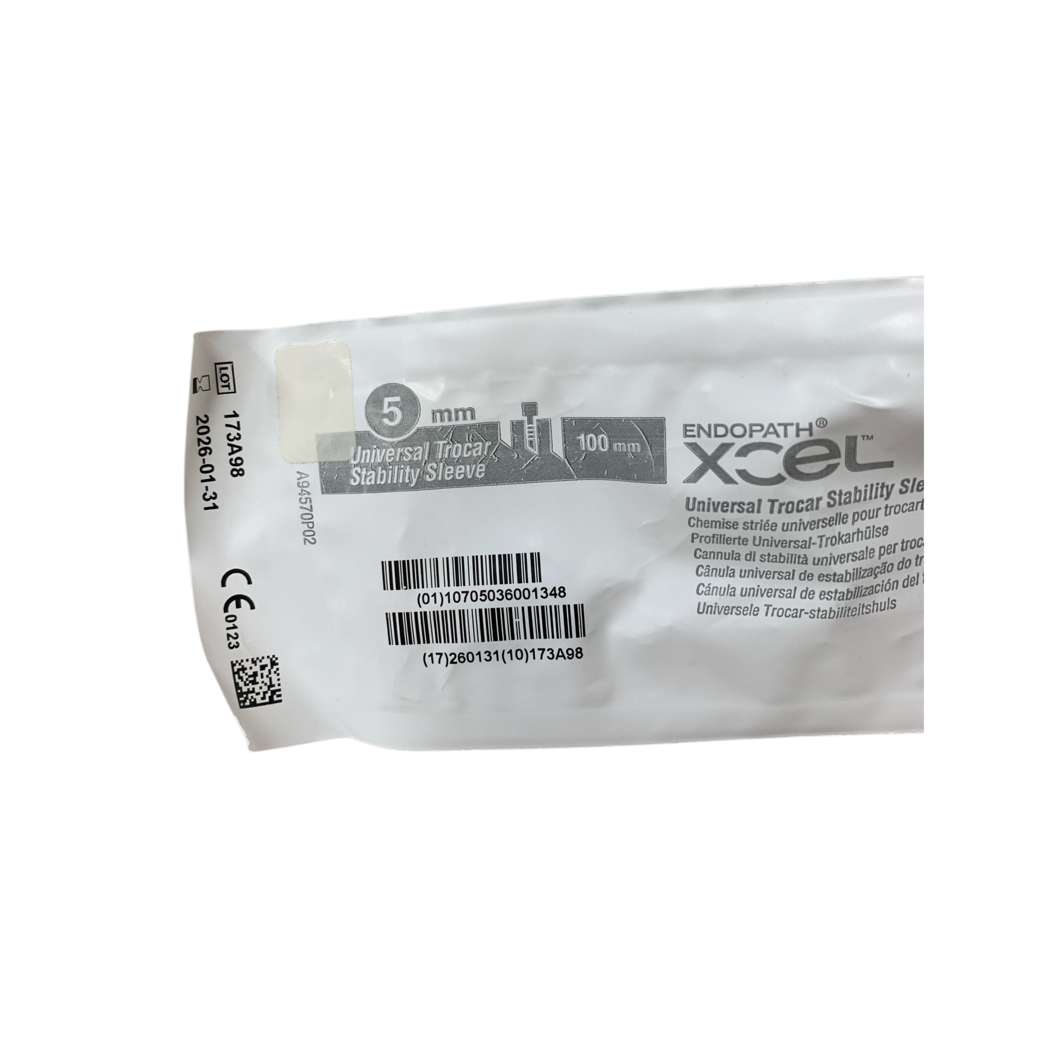 ETHICON REF CB5LT Endopath Xcel Universal Trocar Stability Sleeve 100mm, Exp.2026/01