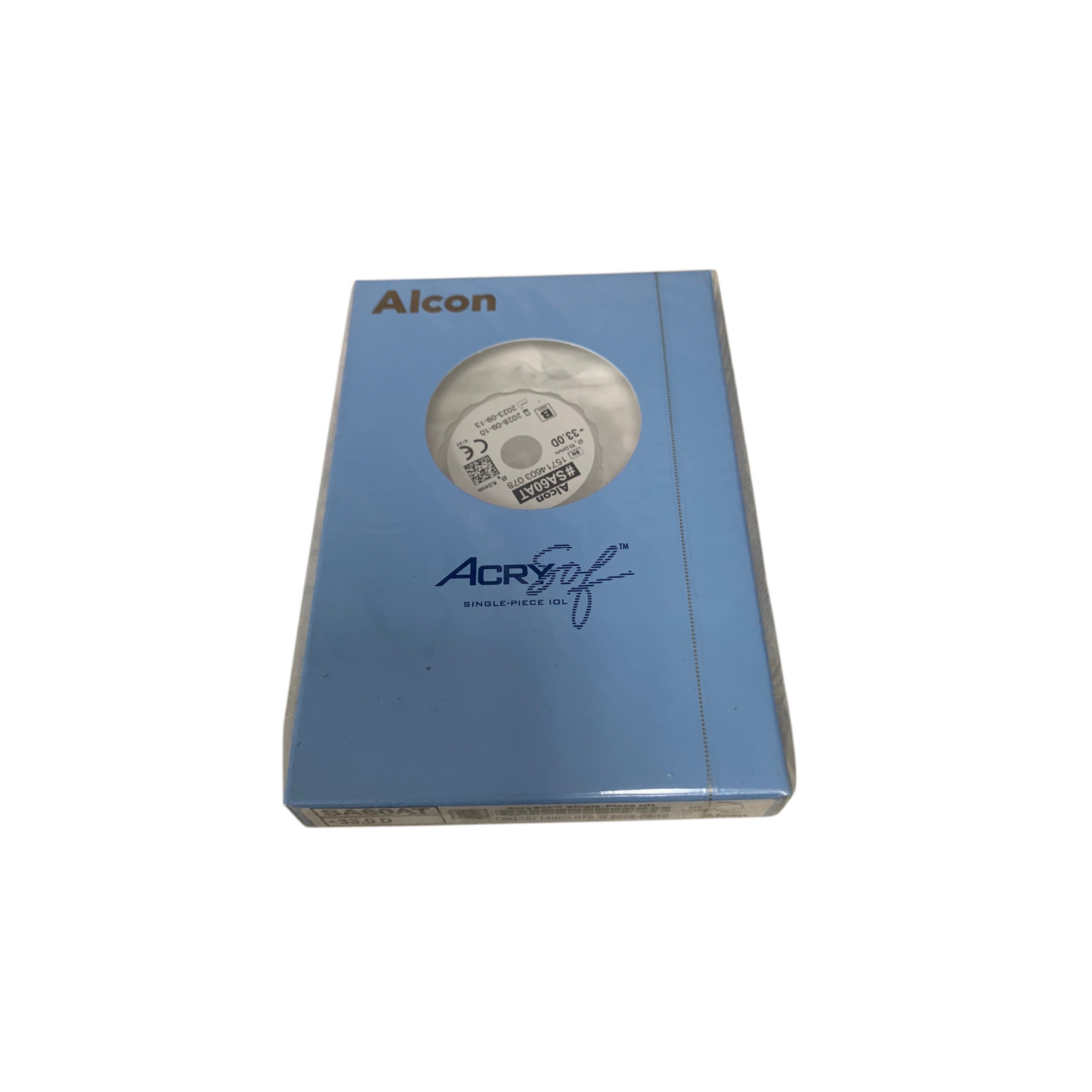ALCON SA60AT +33.0 D, B Size ,AcrySof™ Single-Piece IOL EXP 2028-09