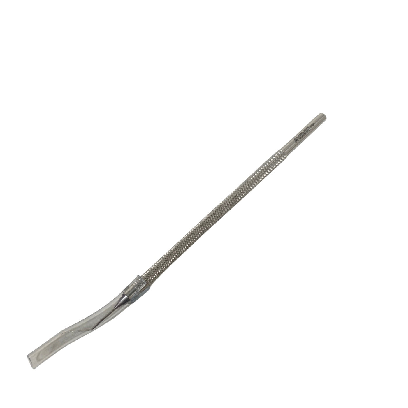 AMBLER REF 9263E Sinskey lens manipulating hook 4 3/8'',angled shaft, 10.0mm from bend to tip, 0.25mm diameter blunt tip, round handle