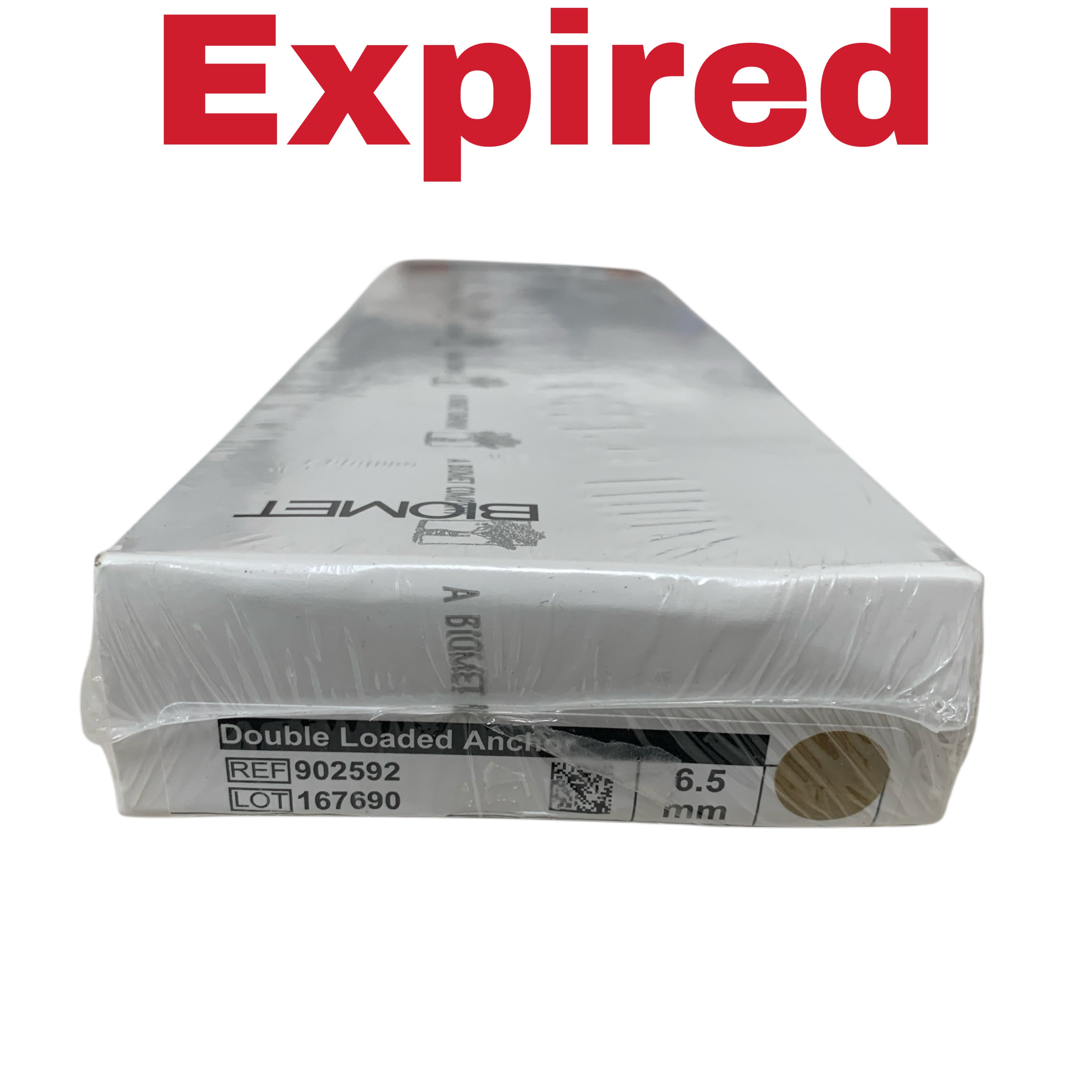 BIOMET REF 902592 ALLthread Titanium Double Loaded Anchor 2 Maxbraid 6.5 mm Exp 2025 05