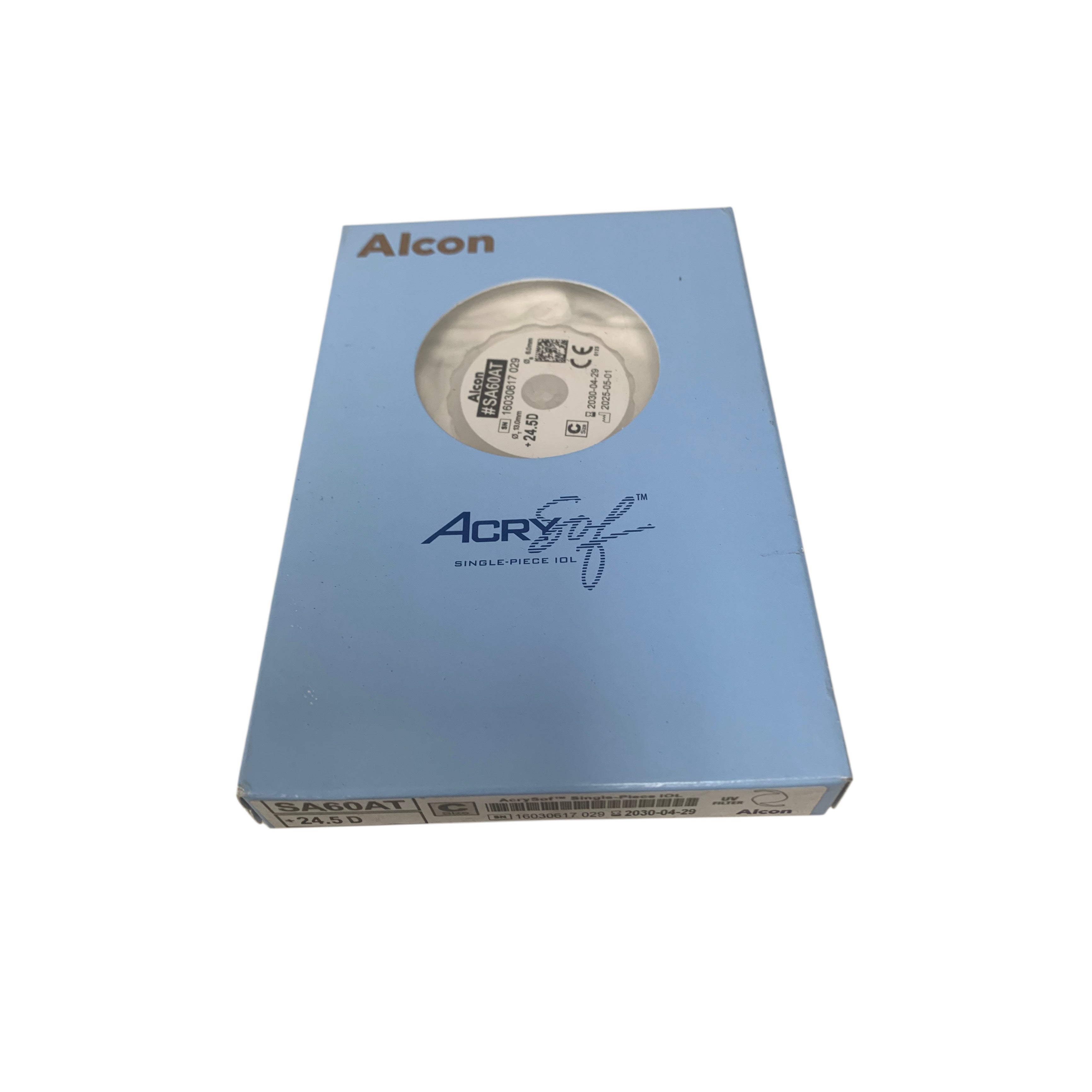 ALCON SA60AT + 24.5 D, C size, AcrySof Single-Piece IOL EXP 2030-04