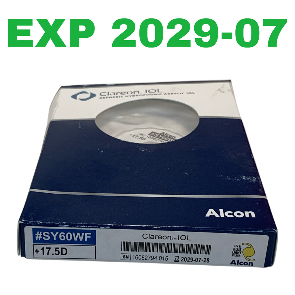ALCON REF #SY60WF Clareon Aspheric Hydrophobic Acrylic IOL +17.5D, Exp.2029/07