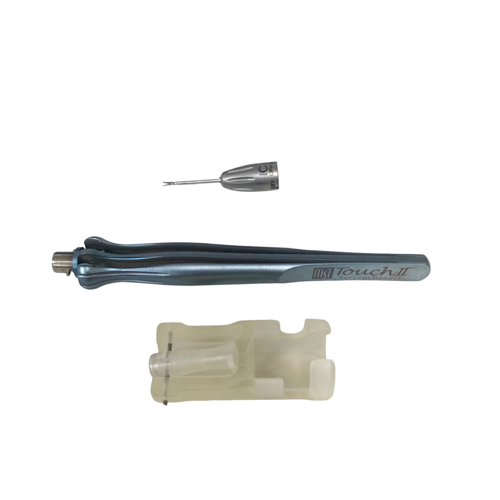 MST REF DFH-0012, 19g Packer/Chang IOL Cutters, Straight With Forceps Handle