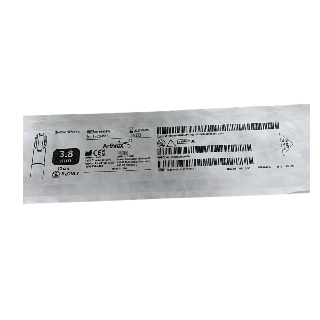ARTHREX AR-8380SW Slotted Whisker 3.8mm 13cm Exp 2023 06