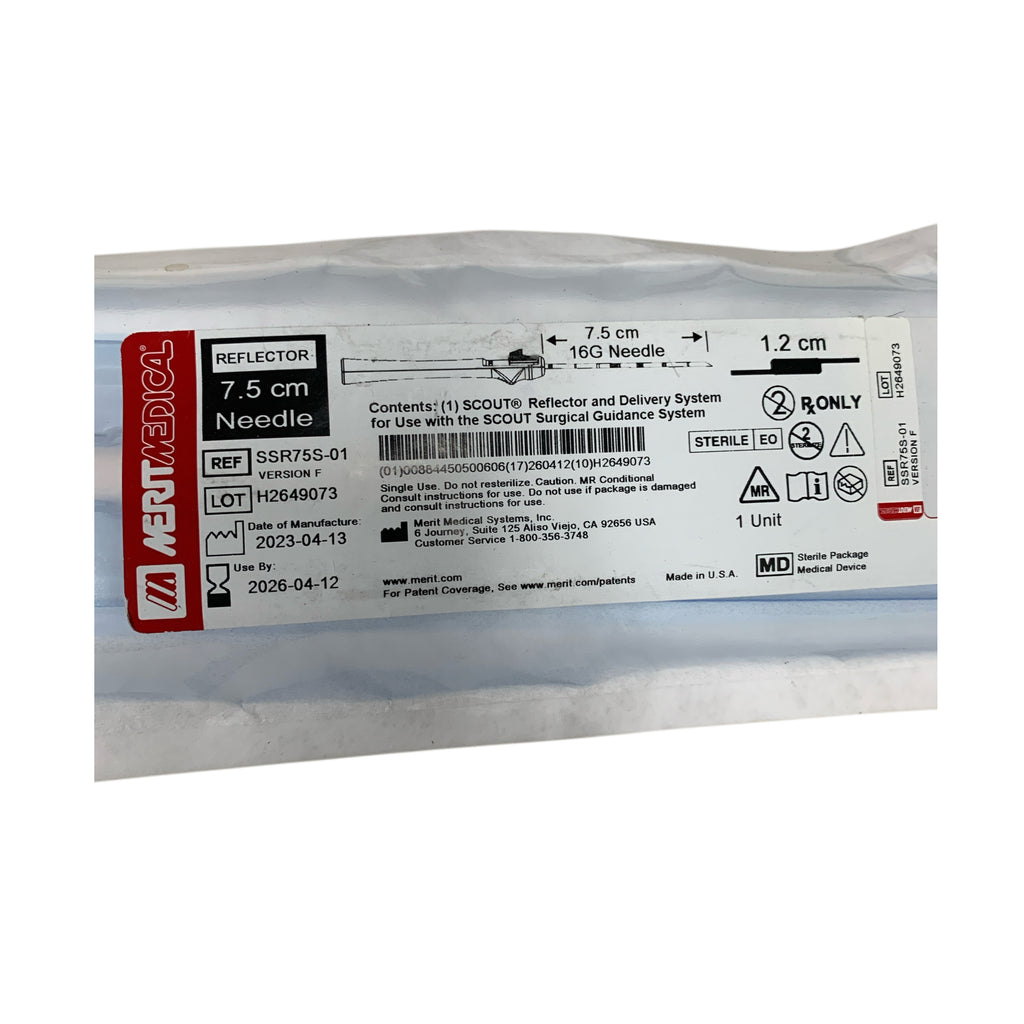 MERIT MEDICAL SSR75S-01 SCOUT Reflector and Delivery System 7.5 cm 16G Needle Exp 2026 04