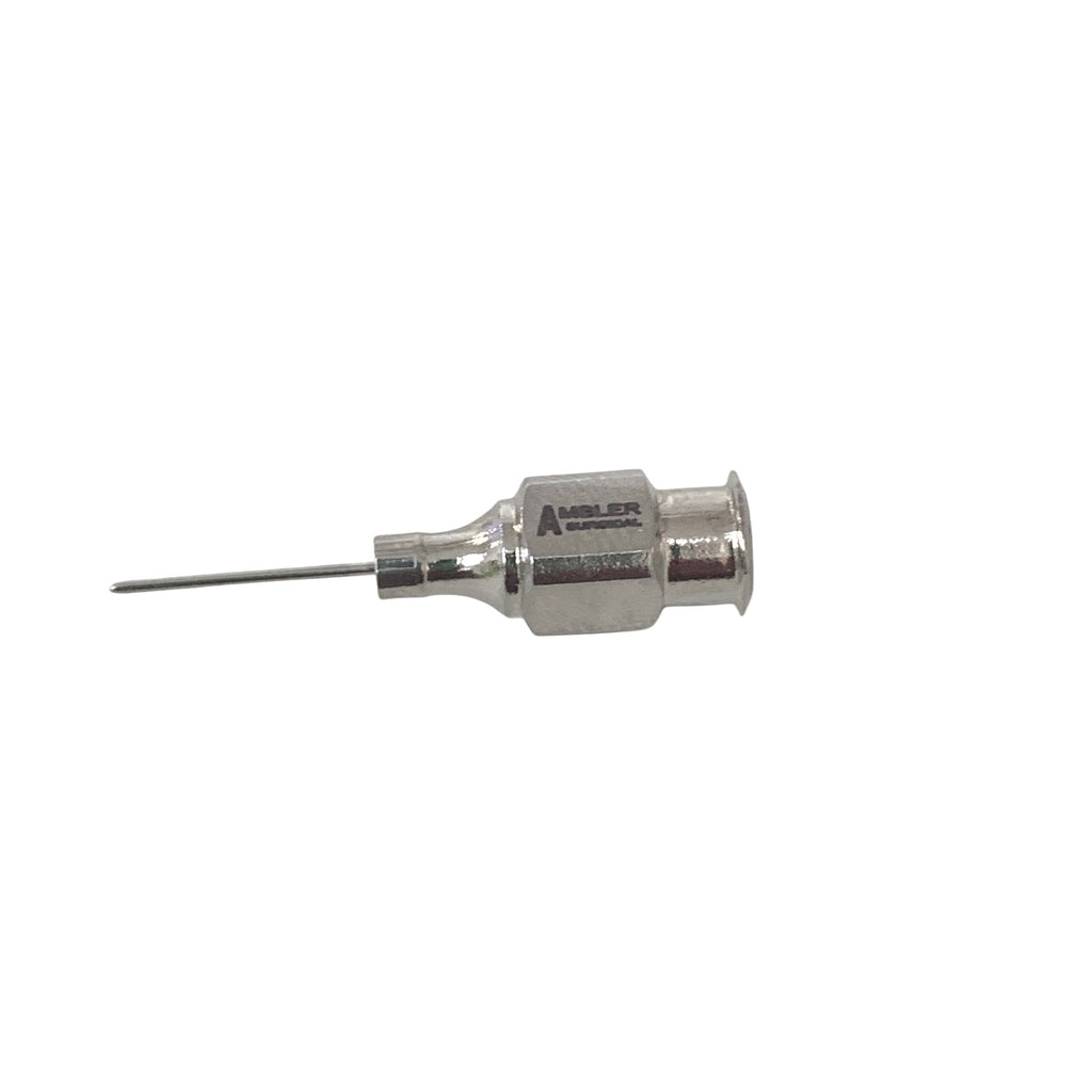 AMBLER REF 1230E Burnstien lacrimal cannula 23 gauge, straight, tapered tip, end opening, 13.0mm overall length excluding hub