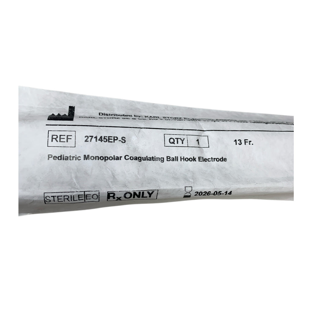 KARL STORZ 27145EP-S Pediatric Monopolar Coagulating Ball Hook Electrode 13 Fr Exp 2026 05