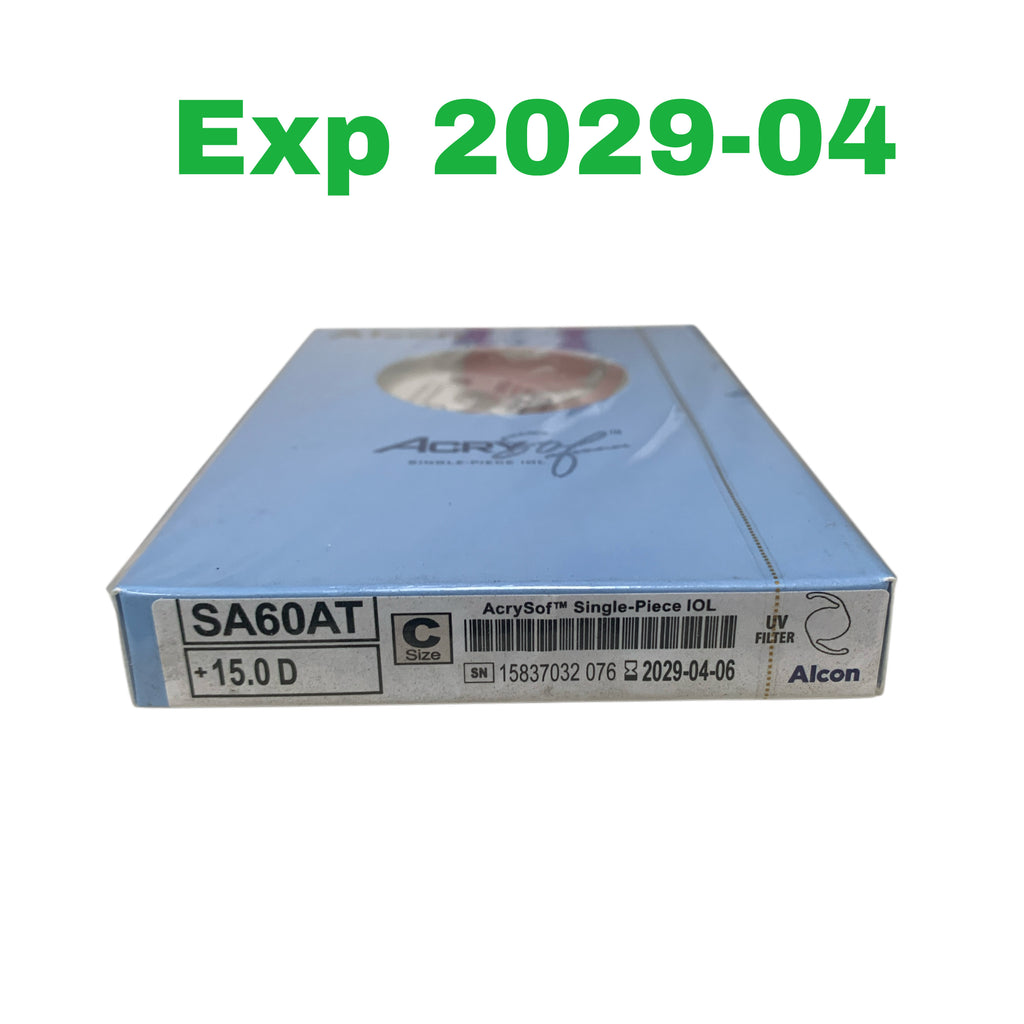 ALCON SA60AT +15.0 D, C Size ,AcrySof™ Single-Piece IOL EXP 2029-04