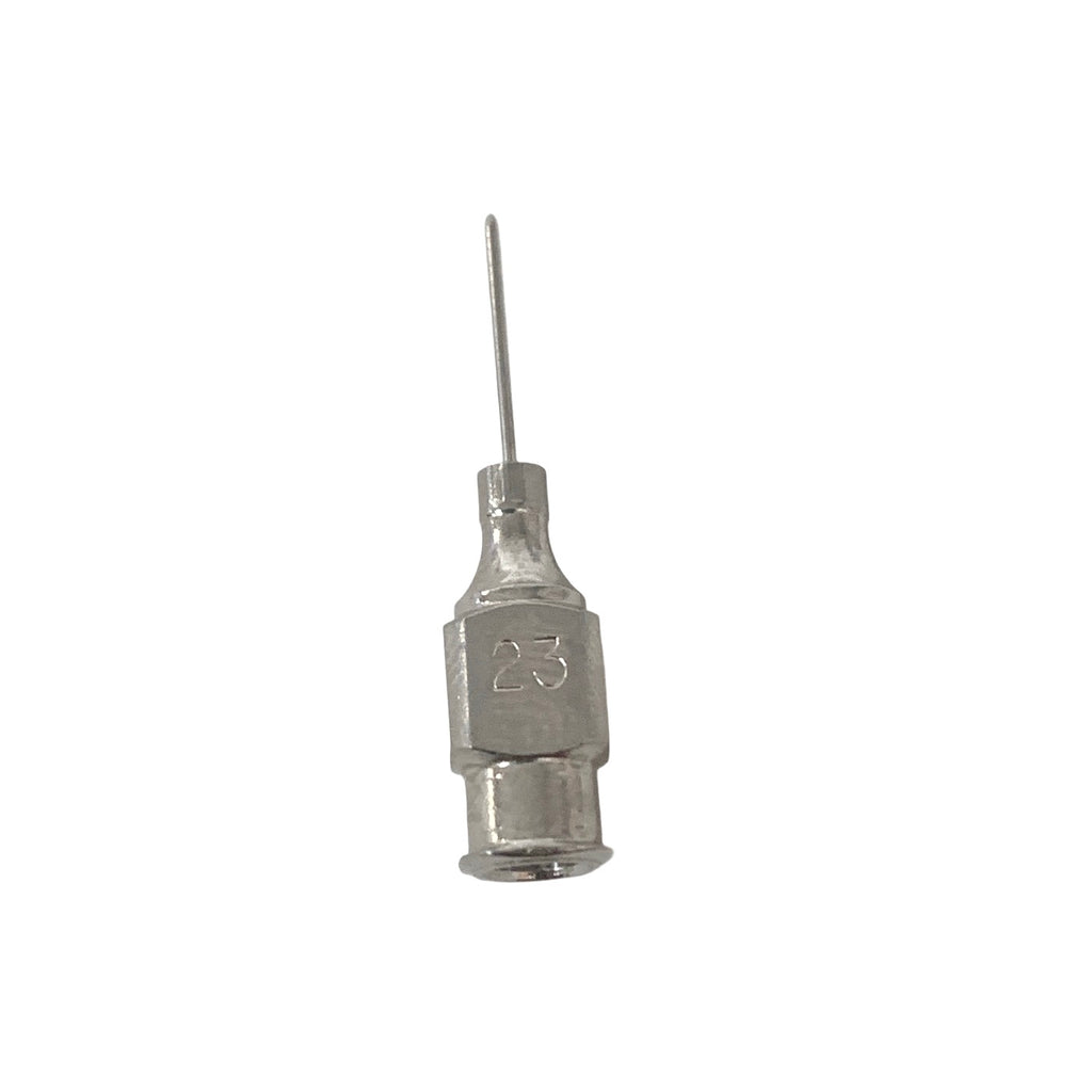 AMBLER REF 1230E Burnstien lacrimal cannula 23 gauge, straight, tapered tip, end opening, 13.0mm overall length excluding hub
