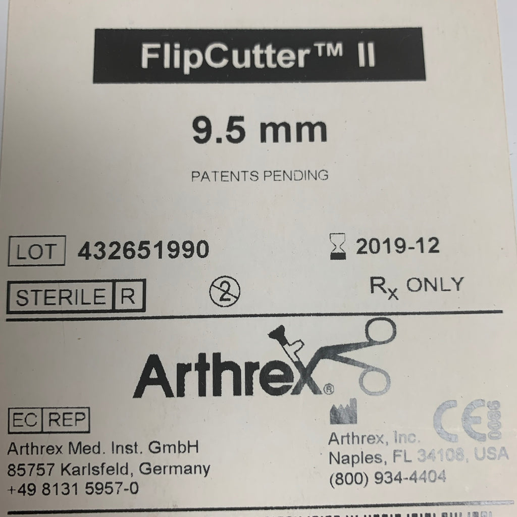 ARTHREX AR-1204AF-95 FlipCutter II 9.5 mm, EXP 2019-12