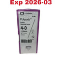 COVIDIEN REF SL-644 Polysorb Braided Absorbable Suture 4-0 SC-2 Cutting 30 Inches 75 cm Undyed Box of 36 Exp 2026 03