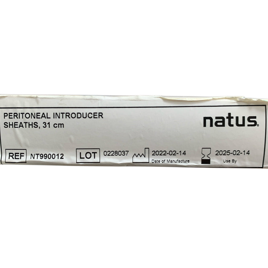 NATUS MEDICAL NT990012 PERITONEAL INTRODUCER SHEATHS 31 cm EXP 2025 02