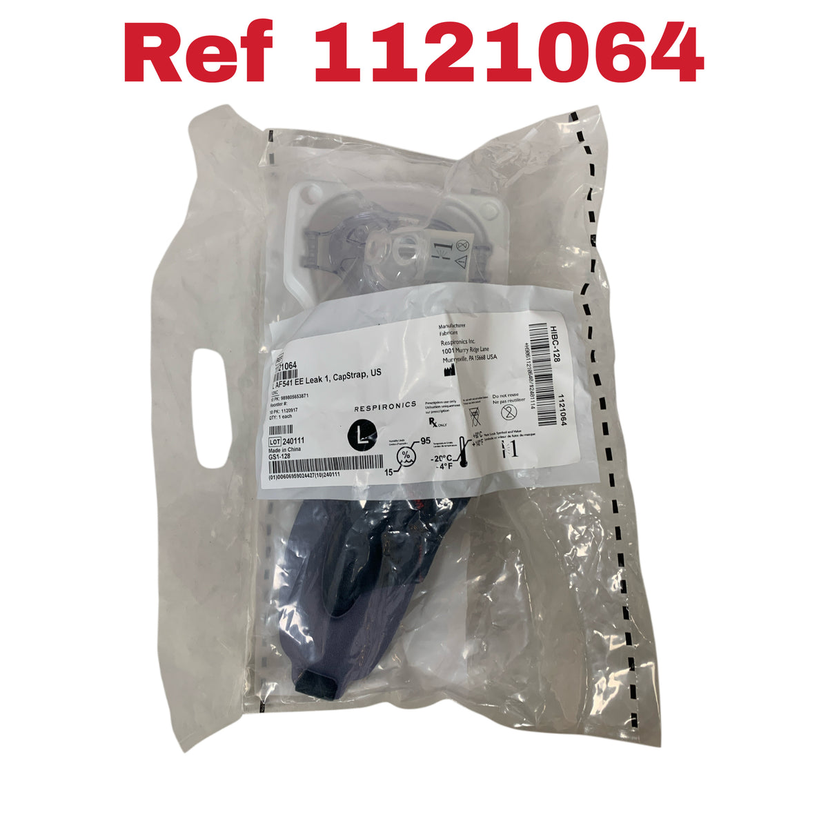 RESPIRONICS 1121064 L AF541 EE Leak 1 CapStrap US Large Size