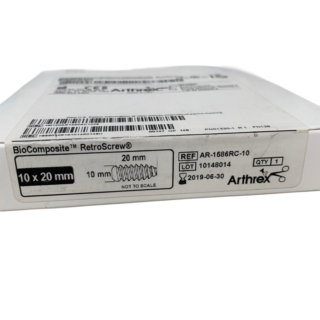 ARTHREX AR-1586RC-10 BioComposite RetroScrew 10 x 20 mm Exp 2019 06