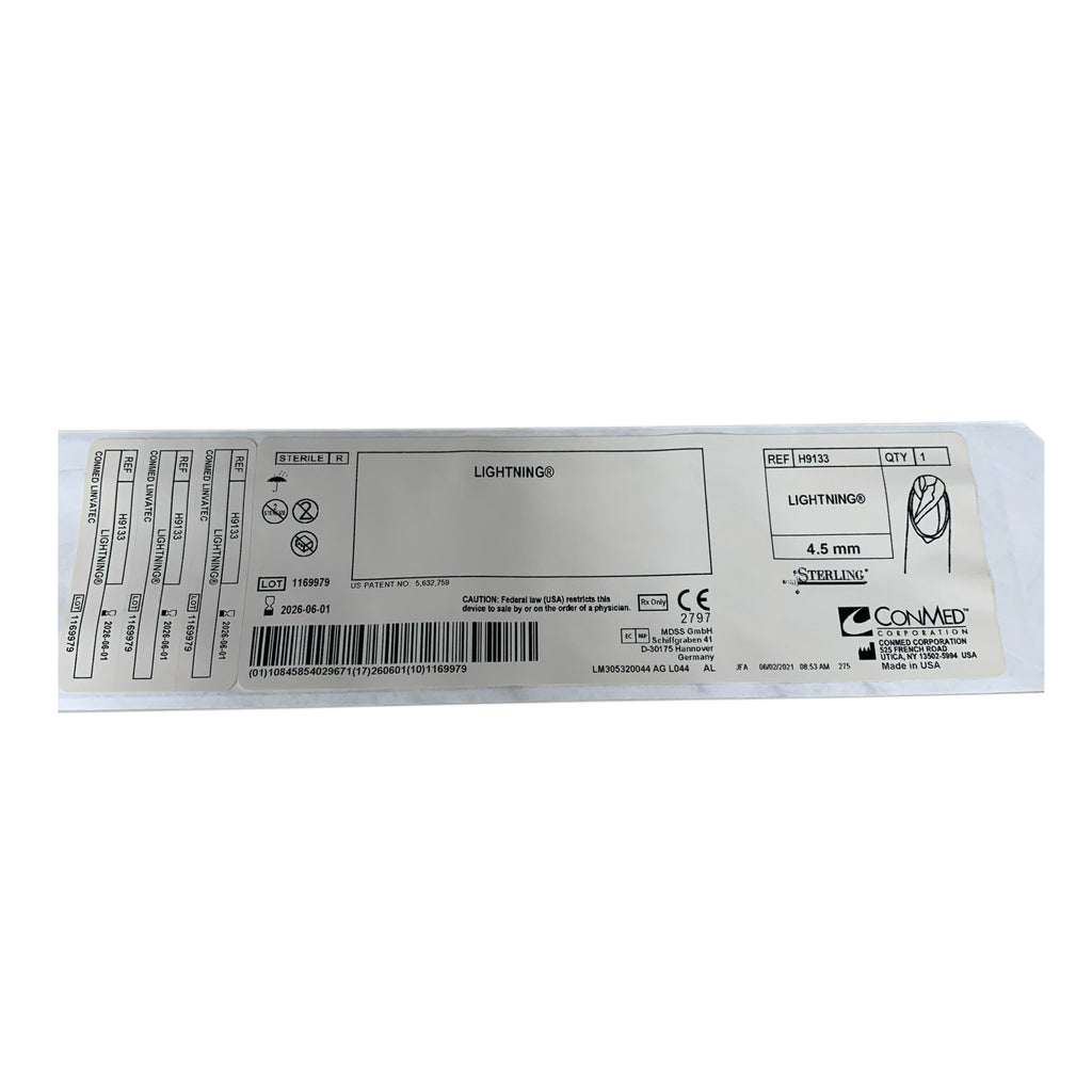 CONMED Linvatec H9133 Lightning 4.5 mm Exp 2026 06