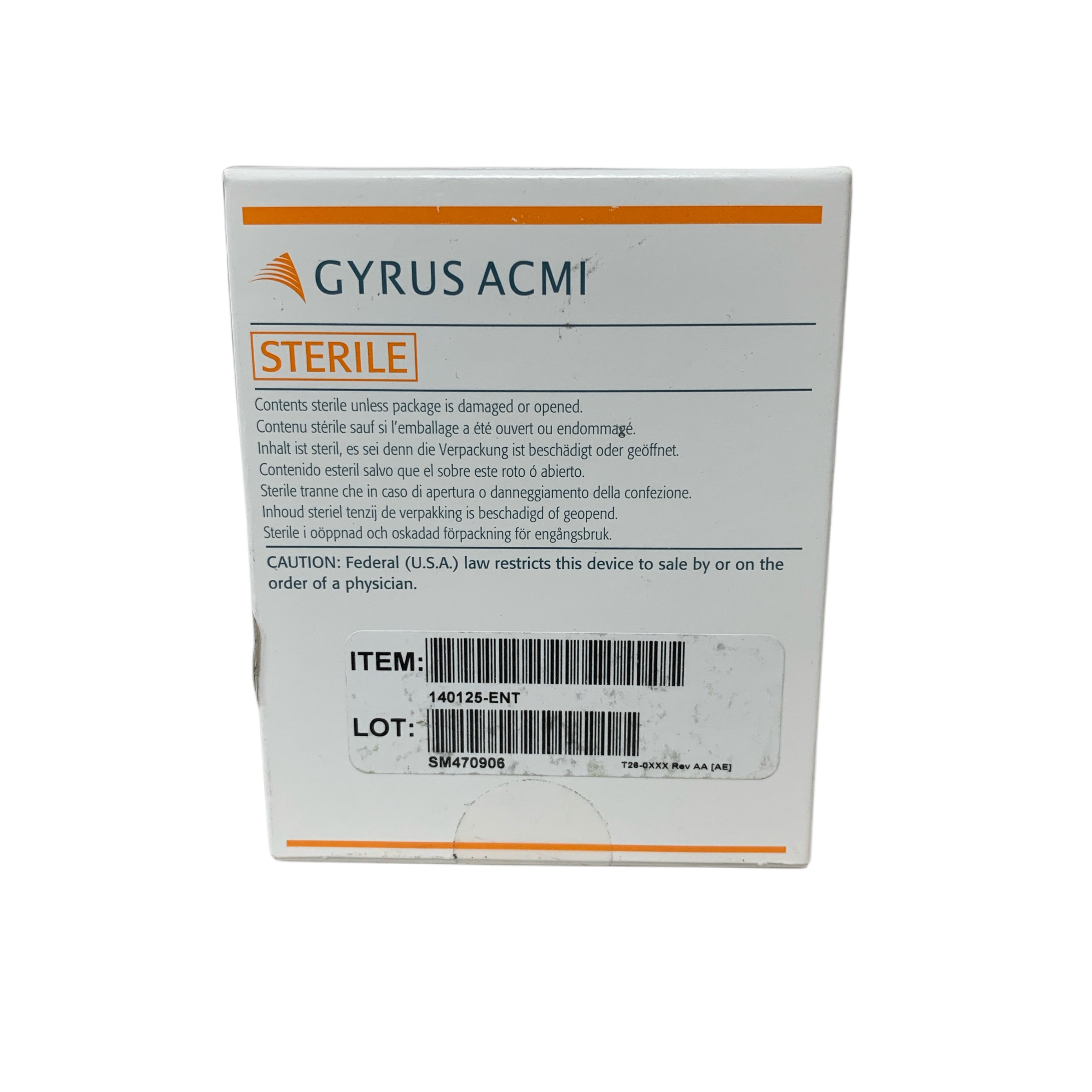 GYRUS ACMI REF 140125-ENT Schuknecht Wire Piston .6mm Diameter 4.25mm Length Fluoroplastic-Stainless, Exp.2034/06