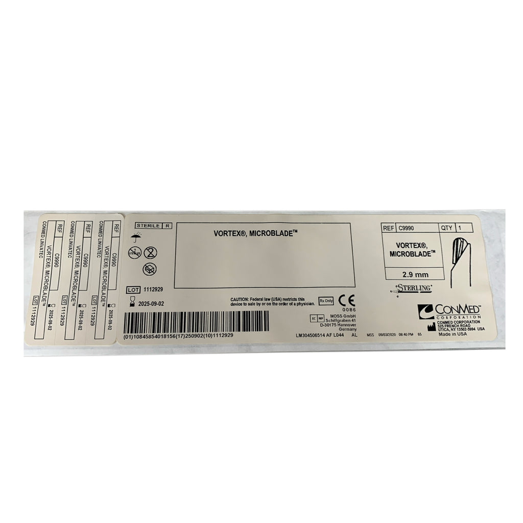 CONMED C9990 Vortex Microblade Sterling 2.9mm EXP 2025 09