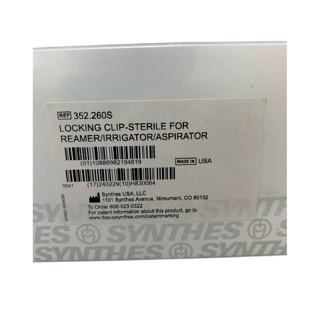 SYNTHES REF 352.260S Locking Clip-Sterile for Reamer/Irrigator/Aspirator, Exp.2024/02