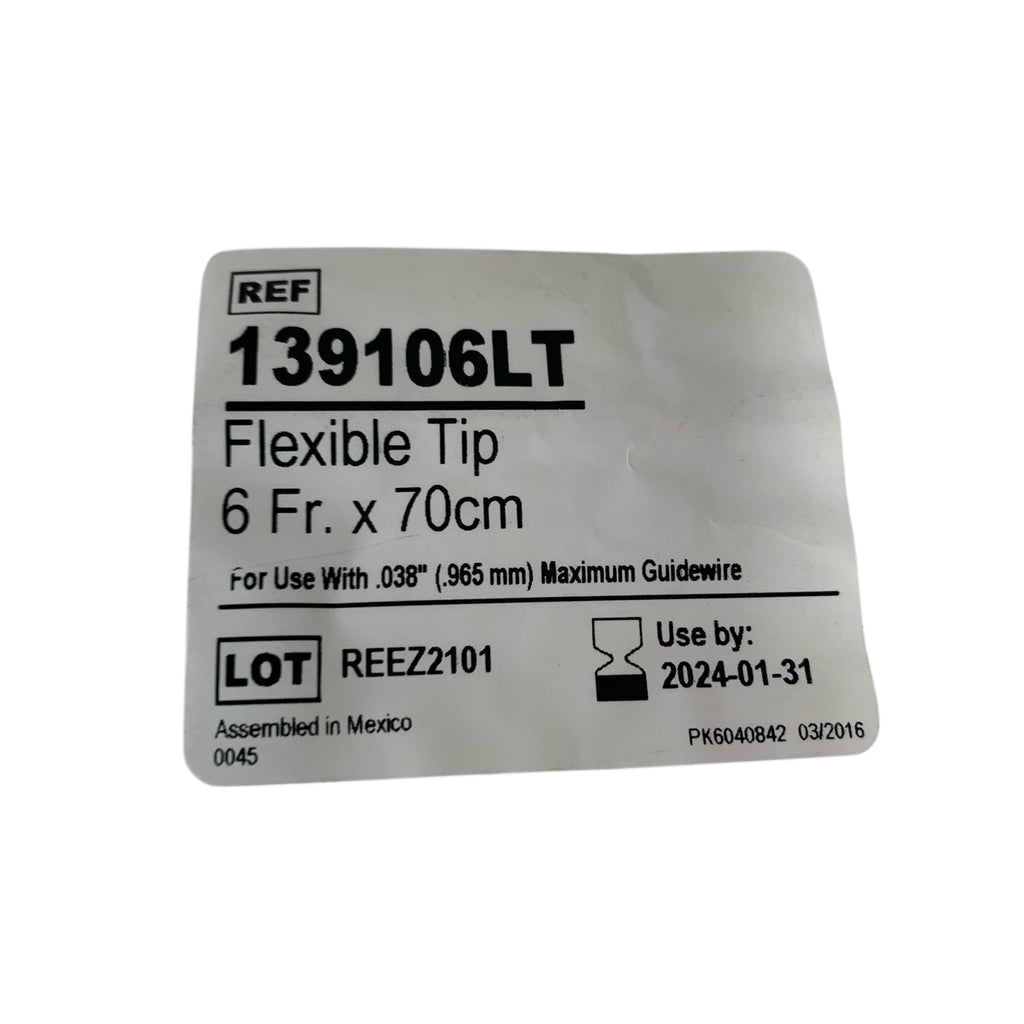 ABBOTT REF 139106LT Flexible Tip 6 Fr. x 70cm, Exp.2024/01