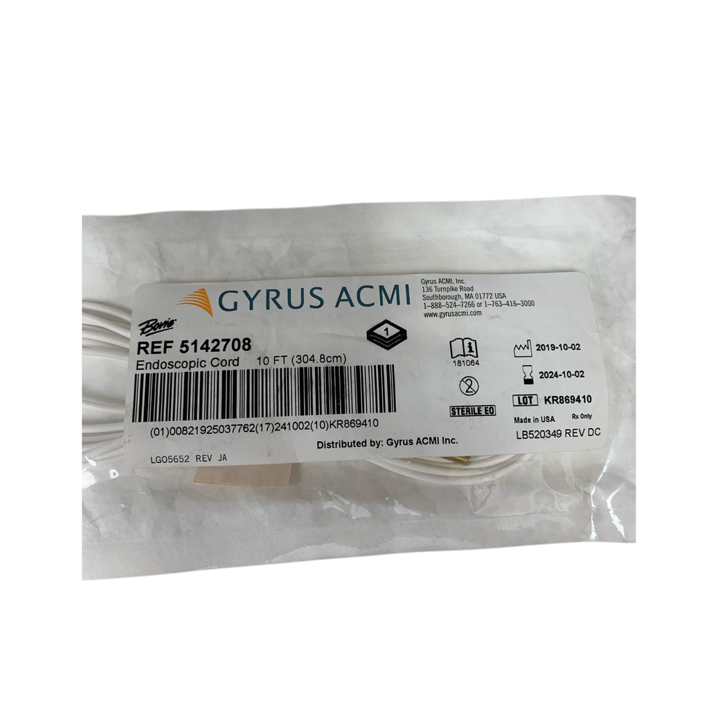 GYRUS ACMI REF 5142708 Bovie Endoscopic Cord 10 FT (304.8cm), Exp.2024/10