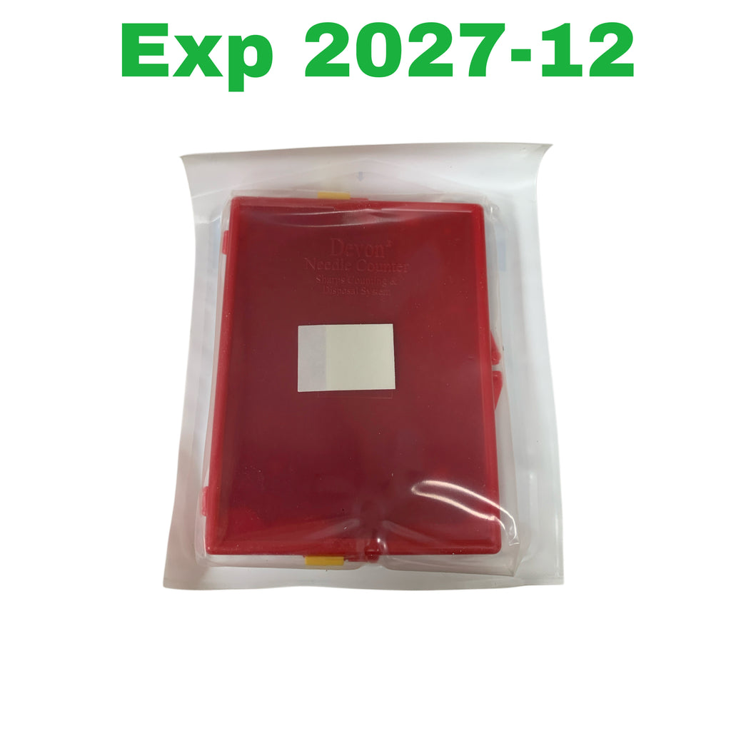 COVIDIEN 31142154 Devon Needle Counter 1260 Double Magnet Black Sharps Exp 2027 12