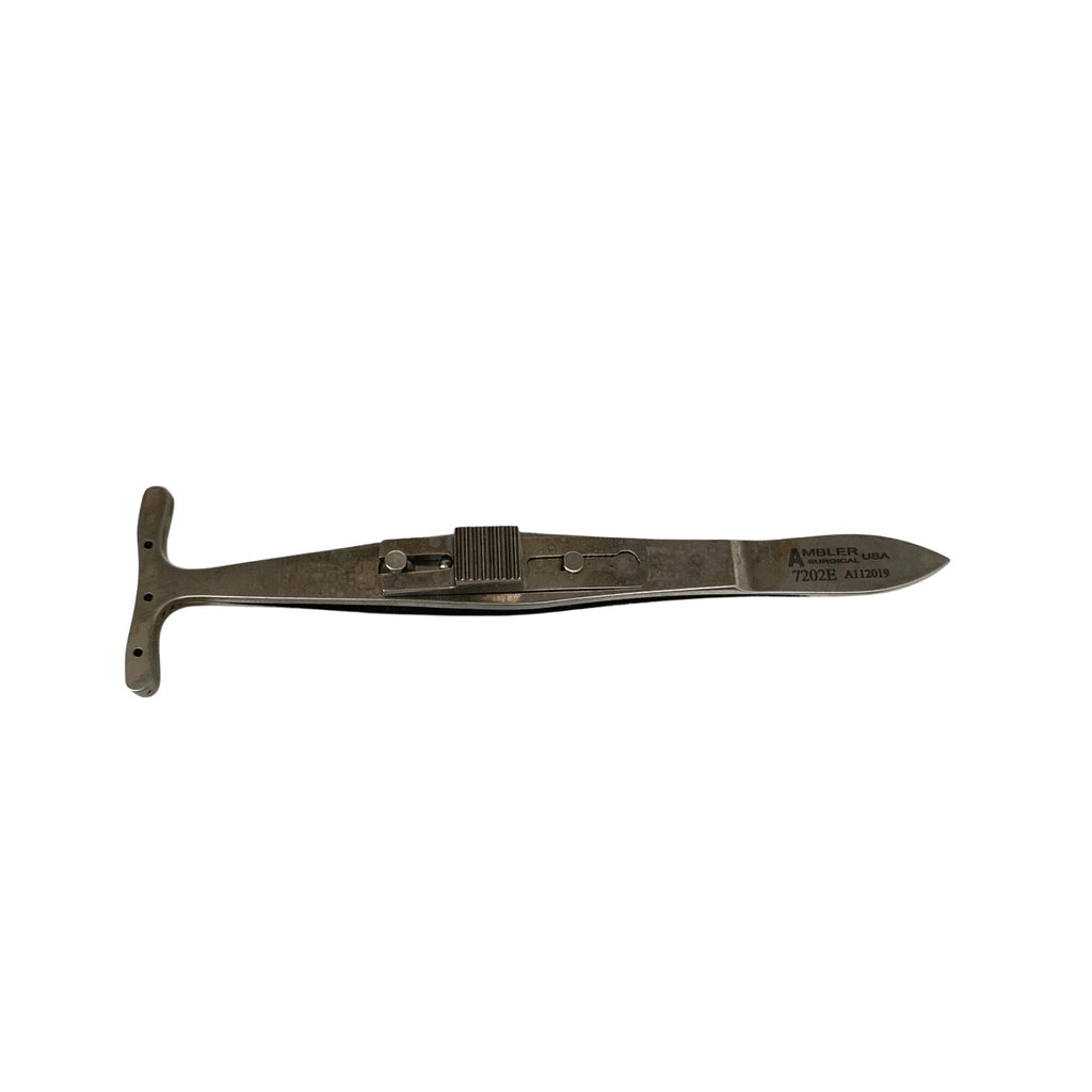 AMBLER REF 7202E Mueller/Putterman-type muscle forceps and clamp 3 3/4in concave 22.0mm jaws with 6 pins