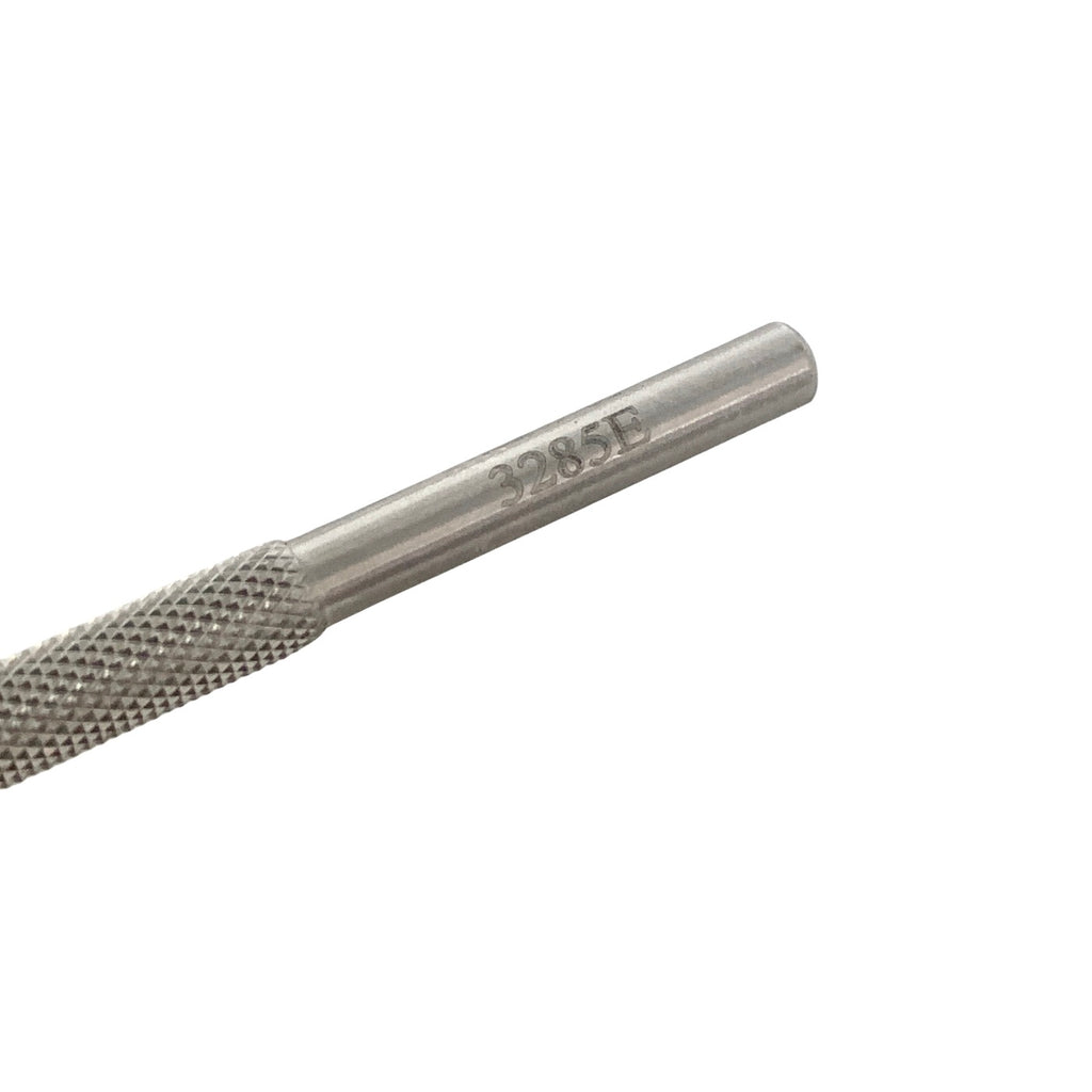 AMBLER REF 3285E Bechert nucleus rotator 4 7/8'',angled shaft, 7.0mm from bend to tip, horizontal y-shaped rotator tip, round handle