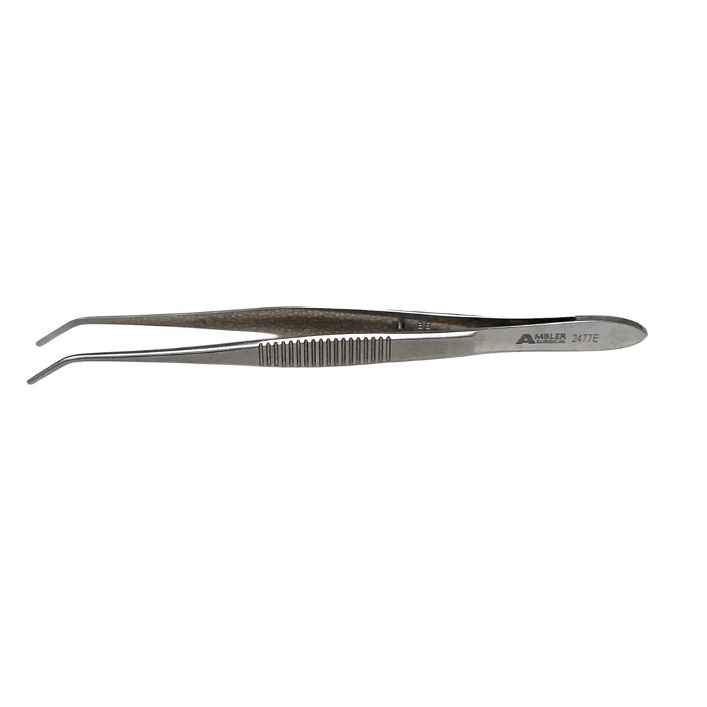 AMBLER REF 2477E Nugent utility forceps 4 1/4'',angled 45º jaws, 10.0mm long smooth tips, narrow handle